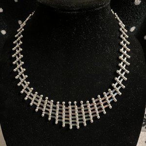 Silver colored necklace